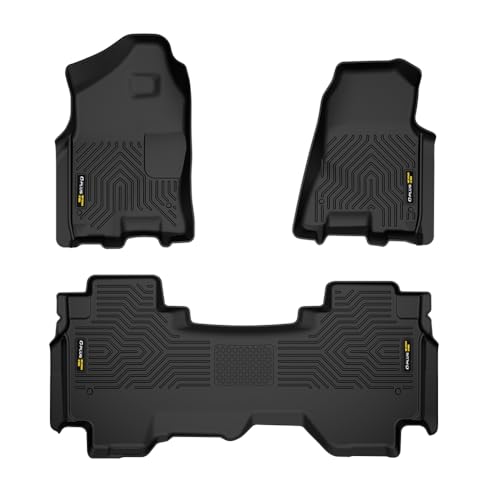 G-PLUS TPE Floor Mats,Compatible with 2019-2024 Dodge Ram 1500 Crew Cab New Body (NOT Classic Models) W-o Storage,Floor Liners All Weather Full Cover