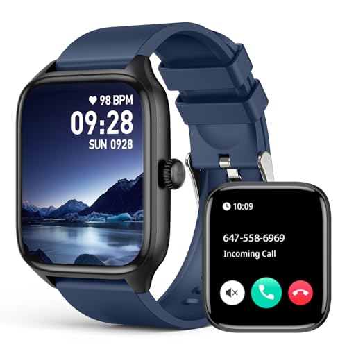 SOUYIE Smart Watch for Men Women, Infrared True Blood Oxygen Monitor, 1.96" HD Smartwatch with Heart Rate, Blood Pressure, Sleep, IP67 Waterproof Fitn