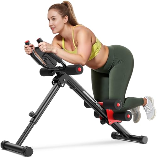FLYBIRD Adjustable Ab Machine, Ab Workout Machine Full Body Workout for Home Gym, Strength Training Exercise Equipment for Body Shaping Foldable Waist