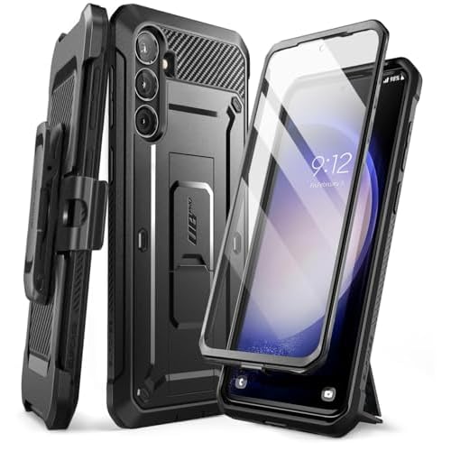 SUPCASE for Samsung Galaxy S23 FE Case with Stand & Belt-Clip, [Unicorn Beetle Pro] [Built-in Screen Protector] [Military-Grade Protection] Heavy Duty