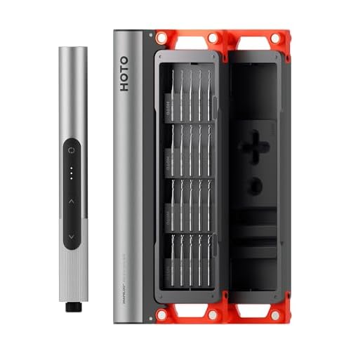 HOTO SNAPBLOQ™ D-A03 Electric Mini Drill Pen with 20 Bits, Brushless Motor, 3-Speed USB-C Rechargeable Electric Hand Drill, Power Tool for PCB, Jewe