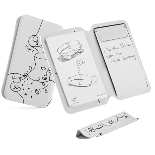 MOFT Magnetic Compatible Note Pad, x Shantell Martin, Magnetic Notepad & Card Holder with Magnetic Invisible Pen & Notepad,Compatible with iPhone 16 S