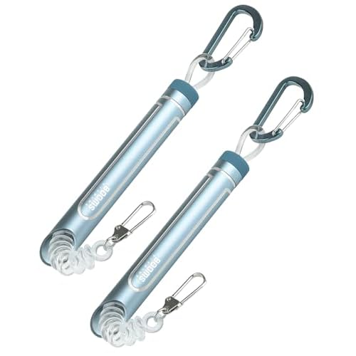 Booms Fishing Tube Coiled Lanyard: T09 Retractable Fishing Lanyard - Tool Coil Lanyard for Fly Fishing,Kayak Fishing, Camping, Backpacking or Other Ou