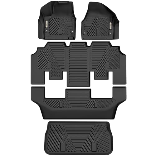 YITAMOTOR Floor Mats Compatible with 2017-2025 Chrysler Pacifica 7or 8 Passenger Model (Not Hybrid Models)-2020-2025 Chrysler Voyager Models, Included
