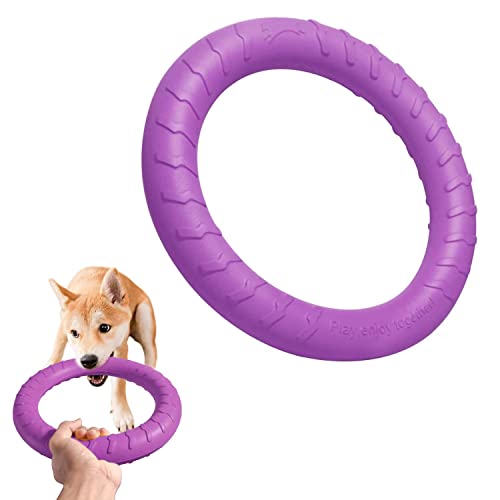 Large Durable Flying Disc Floating Dog Ring Toys for Pool Float Dog Swimming, Throwing, Catching, Grabbing Pitch Dog Toy Toss Ring for Large Medium Do