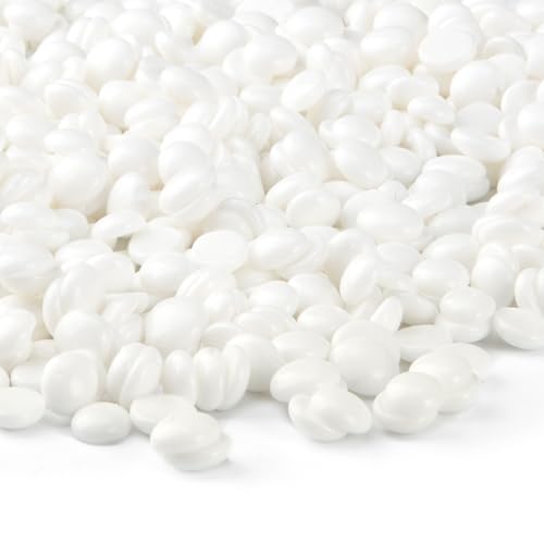 SUERBEATY Hard Wax Beads for Nose Ear Hair Removal, Nose and Ear Wax Kit for Men or Women, Refill Wax Beads for Eyebrow, Lip, Face, Creamy Scent, Pain