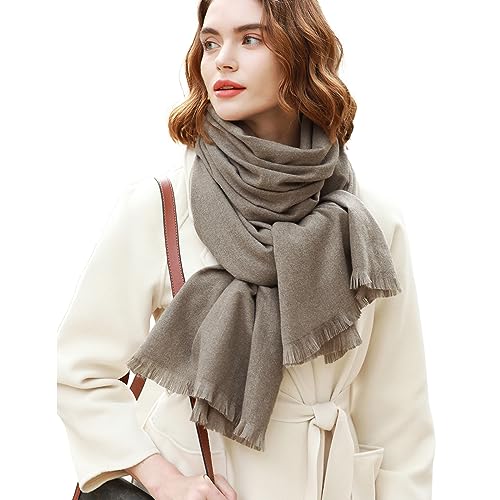 RIIQIICHY Scarfs for Women Pashmina Shawl Wraps for Evening Dresses Women Scarf for Wedding Large Winter Scarves Bronze