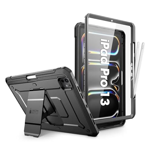 SUPCASE for iPad Pro 13 Inch Case M4 2024 7th Generation with Pencil Holder (Unicorn Beetle Pro), [Built-in Screen Protector & Stand] Full-Body Rugged