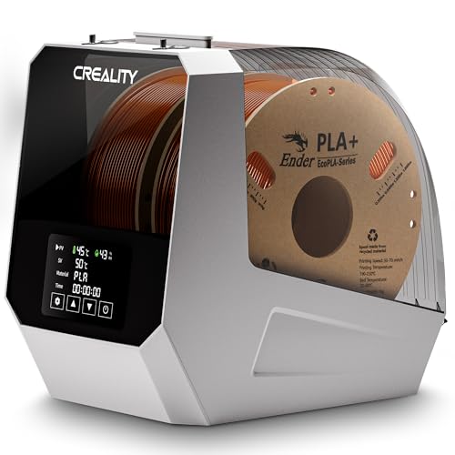 2025 Official Space Pi Filament Dryer Plus, 2 Rolls 3D Printer Filament Dry Box with 360° PTC Fast Heating, 4'' LCD Touch Screen, Filament dehydrator