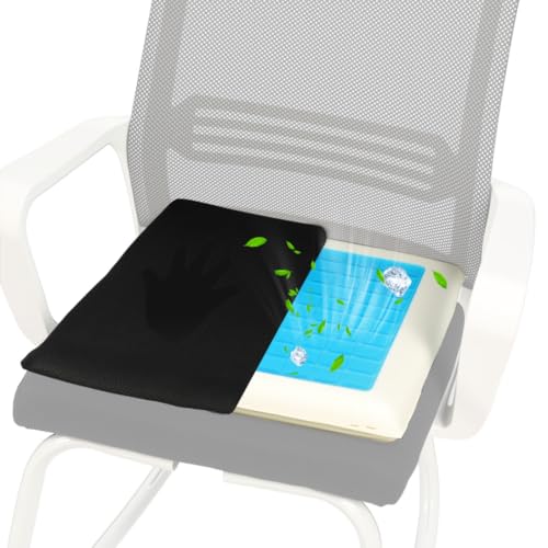 Mobility Scooter Dual Sided Cushion, Cool on one Side and Warm on The Other, Portable and Easy to Install - Compatible with All Models of Mobility Sco