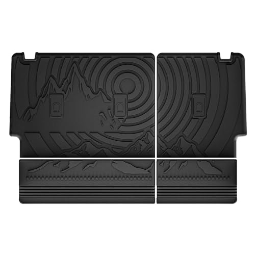 3W Ford Bronco Back Seat Cover Custom Fit for 2021 2022 2023 2024 2025 Bronco 4 Door All Weather Fit for Floor Liner Backrest Mats Full Set Ford Bronc