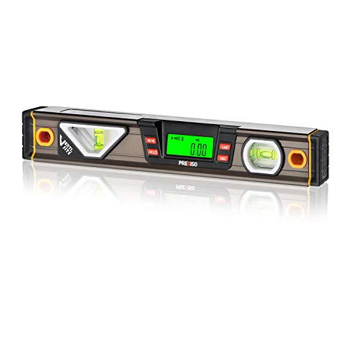 PREXISO Digital Level, 11.5'', Angle Slope with LCD Display, 360° Electronic Bubble Inclinometer, Vertical & Horizontal Spirit Bubble for Constructio