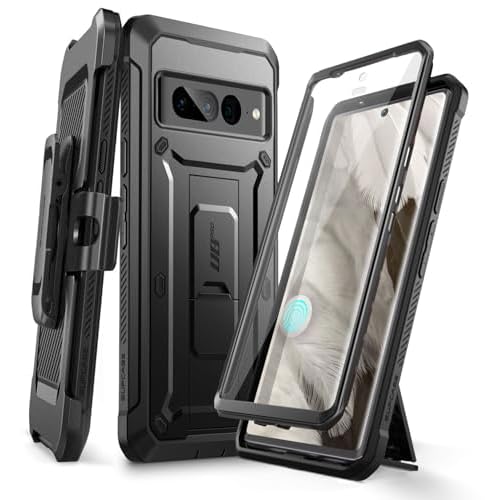 SUPCASE for Google Pixel 8 Case with Stand & Belt-Clip (Unicorn Beetle Pro), [Built-in Screen Protector] [Military-Grade Protection] Heavy Duty Rugged