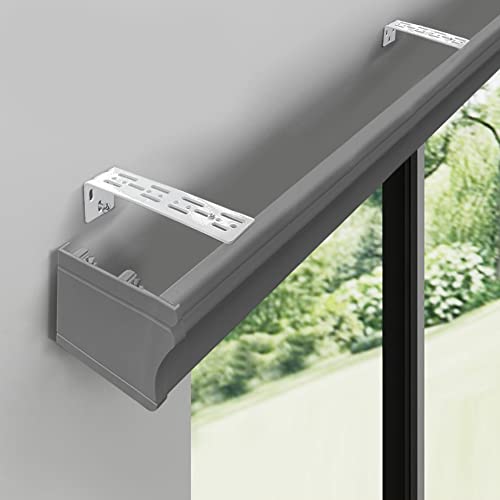 zshine Curtain Pelmet Panel Without Tracks Decorative Valance Ceiling or Wall Mounting Customize Length for Roller Blins, Venetian Blinds, Curtain etc