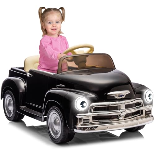 Garvee 12V Ride On Car for Kids Ages 3-5, Power Wheel Ride-on Toys W/parent Remote, Music Player, 4 Wheel Cushion, Kids Electric Cars with 2 Speed, Du