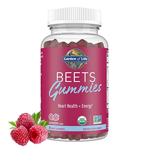 Garden of Life Organic Beet Root Gummies Made from Pectin with Antioxidants, Vitamin C, Vitamin D & B12 for Heart Health & Energy – Beets Gummies �