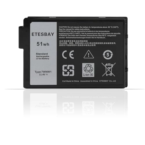 7WNW1 0DMF8C 0GK3D3 451-BCHS Laptop Battery Replacement for Dell Latitude 7424 5424 5420 Rugged Extreme P85G P85G001 P86G P86G001 Series Notebook DMF8