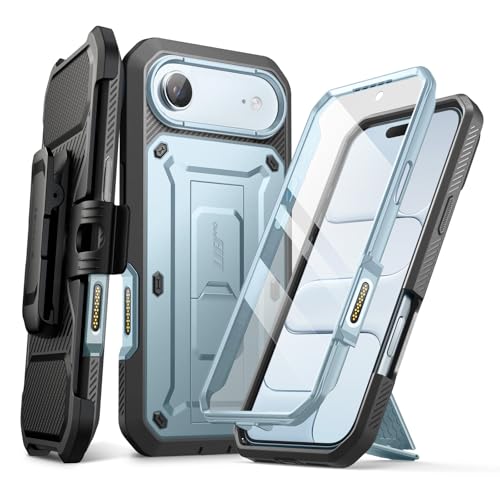 SUPCASE for iPhone Air Case with Camera Control Button (Unicorn Beetle Pro), [Built-in Kickstand & Screen Protector] [Military-Grade Protection] Heavy