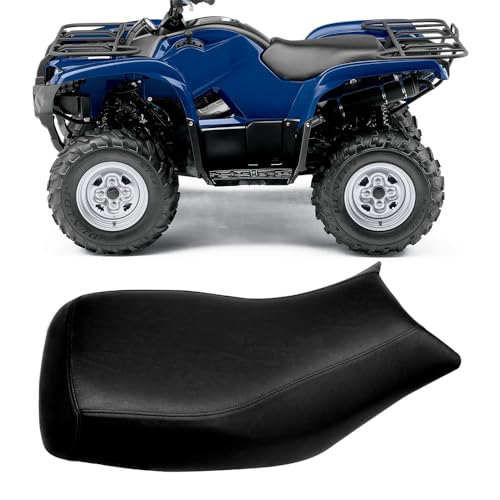 G-PLUS Seat Cover Compatible with Yamaha Grizzly 700 2007 2008 2009 2010 2011 Seat Protector Cover Black Leather 2007-2011 Yamaha Grizzly Seat Base