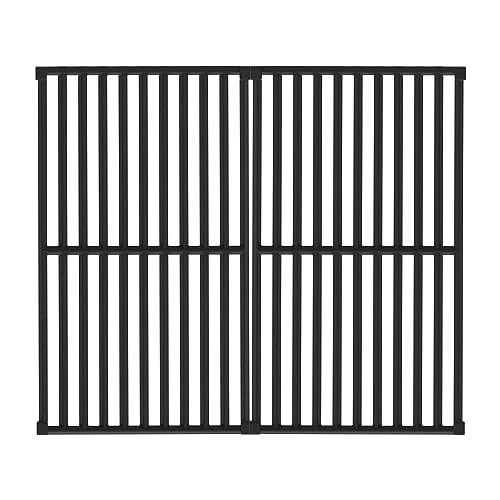 Monument Grills Outdoor Porcelain-Coated Cast Iron BBQ Cooking Grate Replacement for 2-Burner Grill 14633, 14633B, Mesa200S, Mesa220, Mesa200G, Mesa20