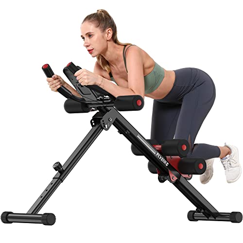 FLYBIRD Ab Workout Equipment, Adjustable Ab Machine Full Body Workout for Home Gym, Strength Training Exercise Equipment for Body Shaping Foldable Wai