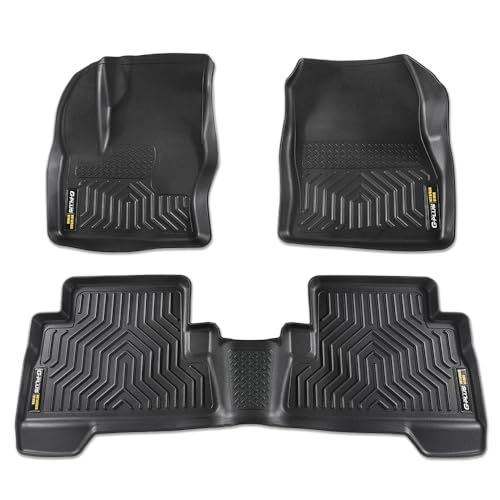 G-PLUS TPE Floor Mats Cargo Liner Compatible with Ford Escape 2013-2019-Fit Ford C-Max 2013-2018 All Weather Full Cover Protection 1st & 2nd Row Fit 2