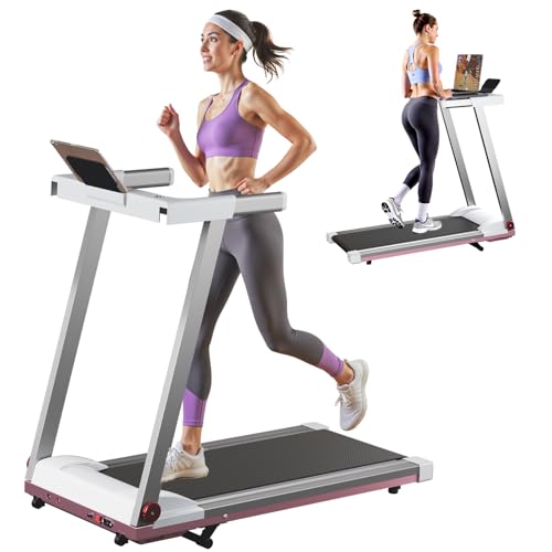 Treadmills for Home, 4-in-1 Foldable Treadmill with Incline, 300 LBS Capacity Running Treadmills for Home Small Spaces with Handles, 3.0 HP Folding Tr