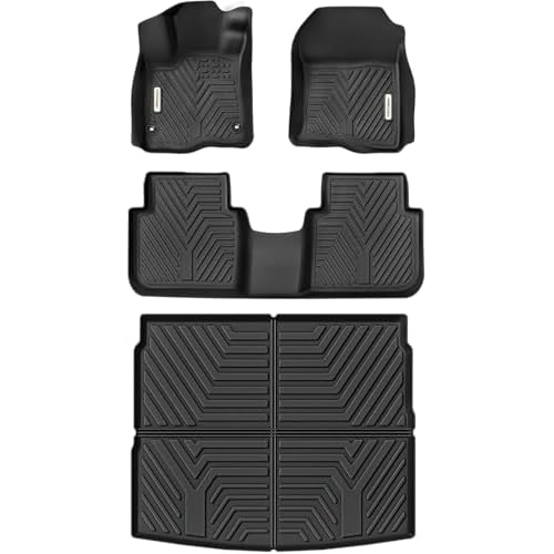 YITAMOTOR Floor Mats & Cargo Liner Fit for Honda CR-V 2026 2025 2024 2023, All Weather TPE Custom Fit for CRV (Include Hybrid Models) Floor Liners wit