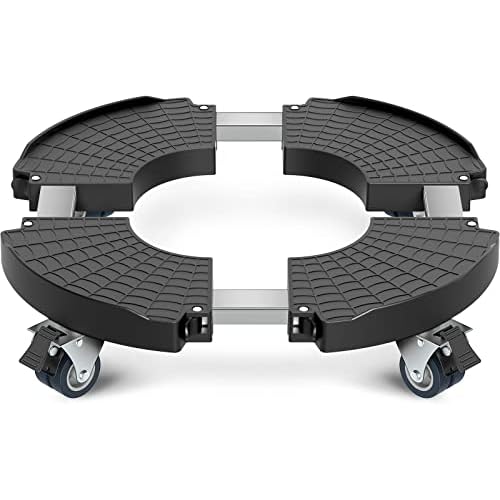 VANCASTLE Plant Caddy with Lockable Wheels Heavy Duty 450lbs Capacity, 15-22 Inch Adjustable Plant Stand with Wheels Rolling base, Plant Dolly for Flo