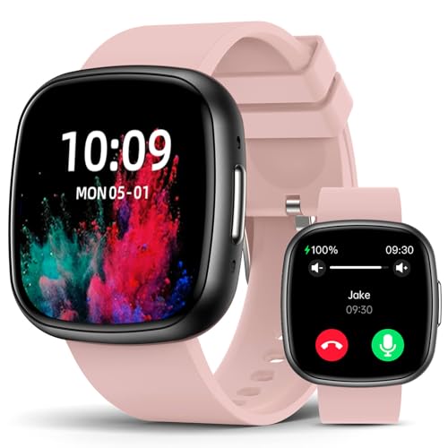 Smart Watch for Women with Bluetooth Call 1.72" HD Touch Screen Fitness Watch with Heart Rate-Sleep Monitor,100+ Sports Modes Fitness Tracker Smartwat