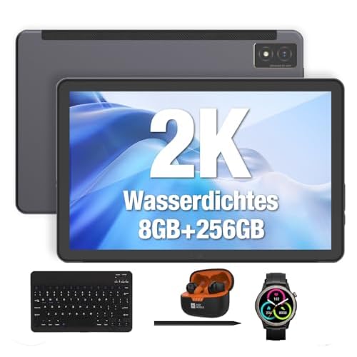 AGM Outdoor Tablet mit Tastatur+Stift +Kopfhörer+Smartwatch, 8GB+ 256GB(TF 2TB), FHD Display ， Android 13, MTK G99, 7000 mAh, Dual SIM 4G-5G WiFi-G