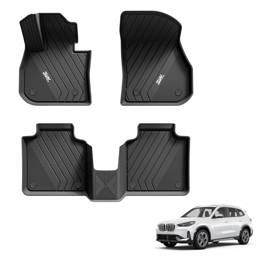 3W Floor Mats Fit for BMW X1 2023 2024 2025 xDrive28i M35i, X2 2024 2025, All Weather TPE Car Floor Liners Custom Fit X1 Accessories 1) X1 2023-2025 |