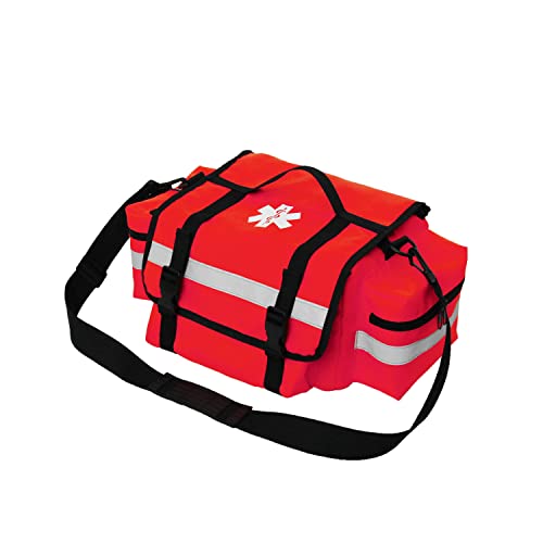 First Aid Bag Empty,First Responder Emergency Bag,EMS EMT Trauma Bag Empty,Medical Bag with Reflective Strips,Great for Rescue Squads,Lifeguard,Firefi