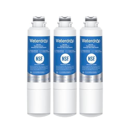 Waterdrop DA29-00020B Refrigerator Water Filter, Replacement for Samsung HAF-CIN-EXP, DA29-00020A-B, DA29-00020B-1, RF263BEAESR, RF28HMEDBSR, RF263TEA
