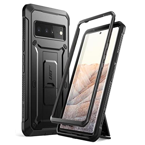 SUPCASE Unicorn Beetle Pro Series Case for Google Pixel 6 (2021), Full-Body Rugged Belt-Clip & Kickstand Case without Built-in Screen Protector (Black