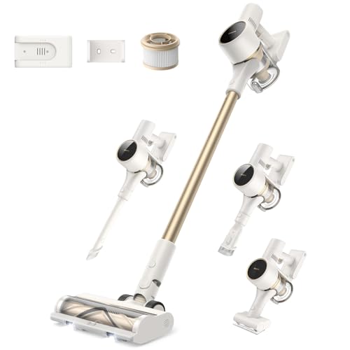 dreame R10 Cordless Vacuum Cleaner, 120AW Powerful Stick Vacuum with Led Headlights, Anti-Tangle Brush, Up to 60 Mins Rechargeable Battery, Handheld V