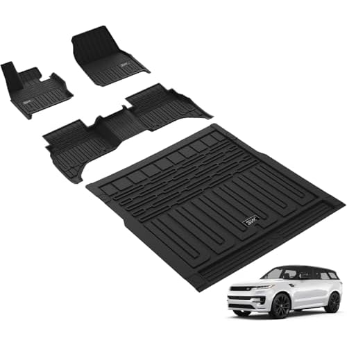 3W Floor Mats & Cargo Liner Fit Range Rover Sport 2023-2025 (Not for Range-Land Rover Discovery Sport) TPE All Weather Custom Fit for Land Rover Sport