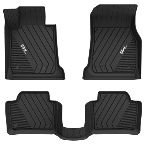 3W Floor Mats Fit for 2012-2018 BMW F30 3 Series 320i 328d 328i 330e 330i 335i 340i RWD & Sedan, TPE All Weather Custom Fit Floor Liner for 3 Series F