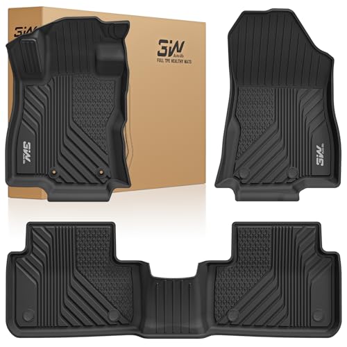 3W Floor Mats Custom Fit for Subaru Forester 2025 2026 (Not Fit Hybrid & Wilderness), TPE All Weather Floor Liner for Forester 1st & 2nd Row Full Set