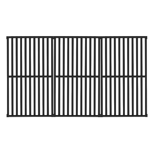 Monument Grills Outdoor Porcelain-Coated Cast Iron BBQ Cooking Grate Replacement for 4-Burner Grill Mesa 400, 25392, 16.3×28.5 Inch
