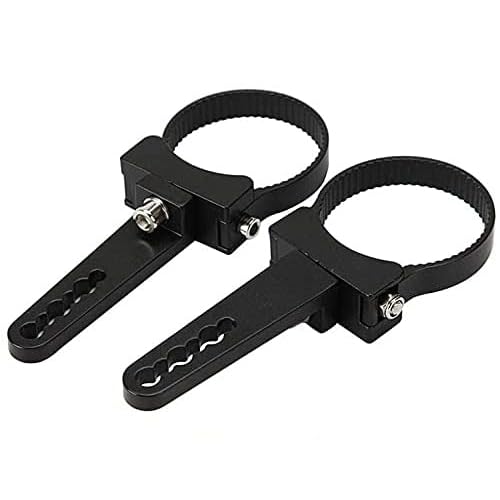 Auxbeam Mounting Bracket Kit 2.5 Inch Bull Bar Roll Cage Clamps Universal Holder Kits for Led Hid Light Bar Jeep Wrangler Trucks Off-Road (2 pcs)