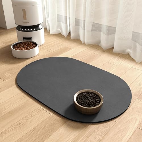 Absorbent Dog Food Mat-Dog Cat Mat for Food and Water Bowl, Quick Dry Pet Food Mat, No Stains Pet Feeding mat, Cat Accessories Pet Supplies-Water Bowl