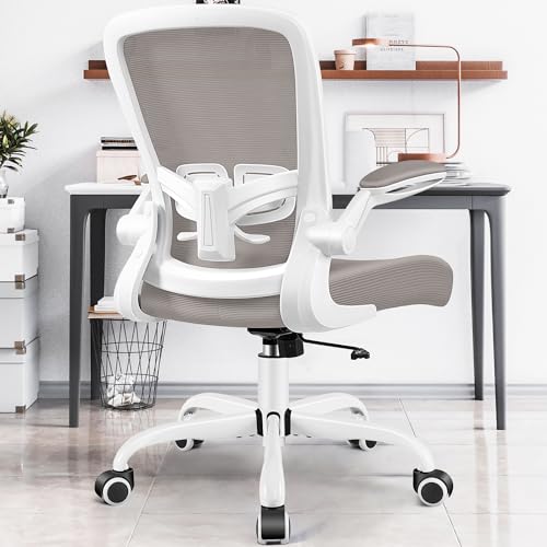 FelixKing Office Chair, Ergonomic Desk Chair with Adjustable Height and Lumbar Support Swivel Chairs, Desk Computer Chair with 90°Flip up Armrests fo