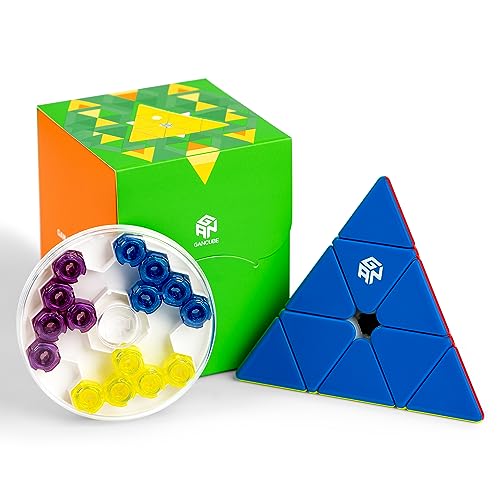 GAN Pyraminx 60 Magnets, Speed Magnetic Pyramid Puzzle Stickerless Triangle Cube GES+(Enhanced)