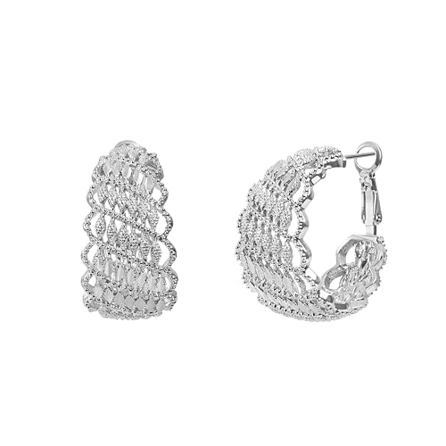 Gold Earrings,Gold Hoop Earrings For women, 14K Gold Plated Dangle Earrings, Gold Earrings For Women Hoops, Silver Hoop Earrings For Women gold5