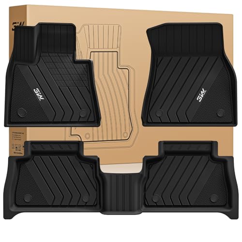 3W BMW X6 Floor Mats Fit for 2020 2021 2022 2023 2024 2025 2026 M-M50i-sDrive40i-xDrive40i G06 All-Weather TPE Floor Liner for BMW X6 1st 2nd Row Full