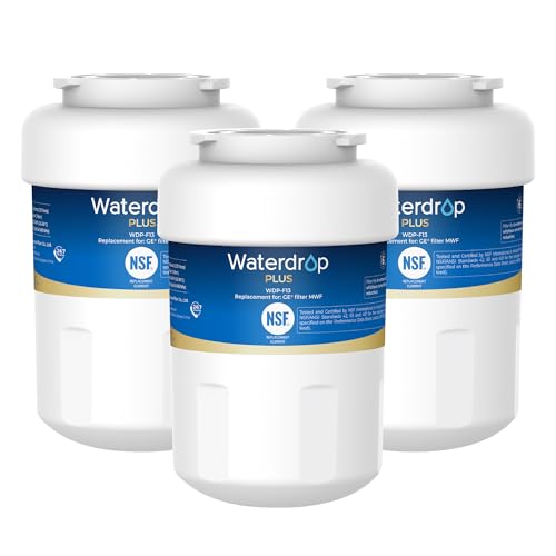 Waterdrop Plus WDP-F13 Reduce PFAS, Replacement for GE® MWF®, HDX FMG-1, MWFP, MWFA, RWF0600A, RWF1060, Kenmore® 469991 Refrigerator Water Filter,