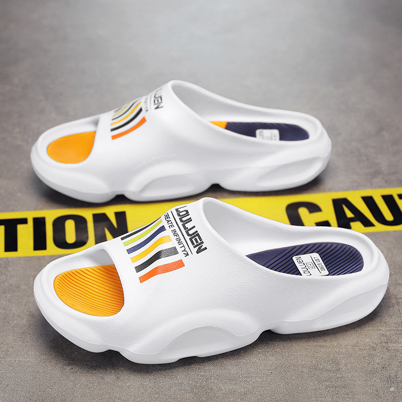 Fashion Men Slippers Indoor Outdoor Sandals Beach Soft Sole Slides Design Trend Men Casual Shoes Flip-flops Home Slippers Sandal