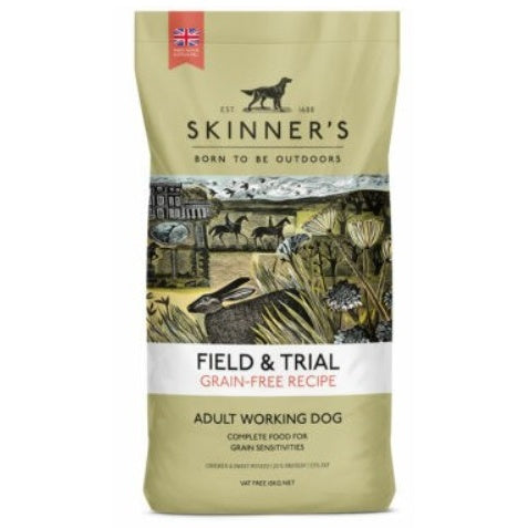 Skinners Field and Trial Grain Free Chicken and Sweet Potato Working Dog Food - 15kg