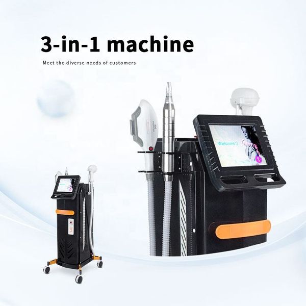 2024 Newest 3 in 1 Hair-Tattoo removal Machine OPT Laser Skin Rejuvenation Pigment Remove CE Approved Beauty Equipment
